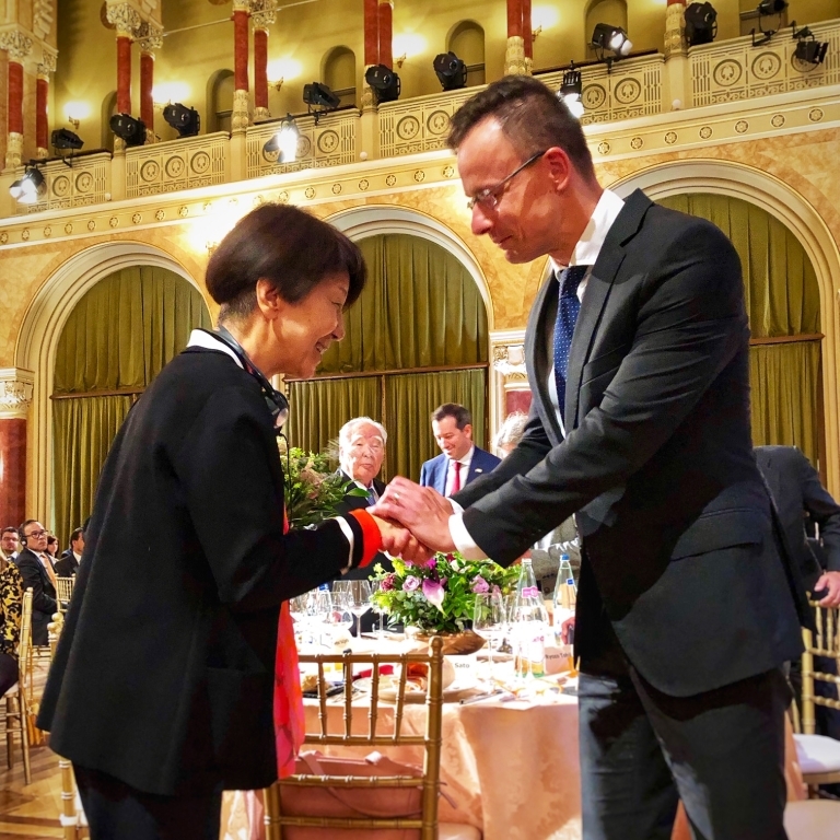 シーヤールトー外務貿易大臣と佐藤大使